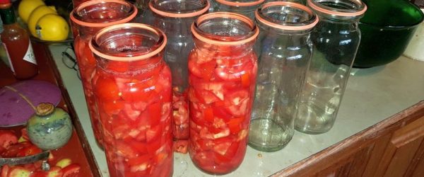 Preserving tomatoes